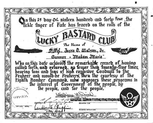 Lucky Bastards Club Award